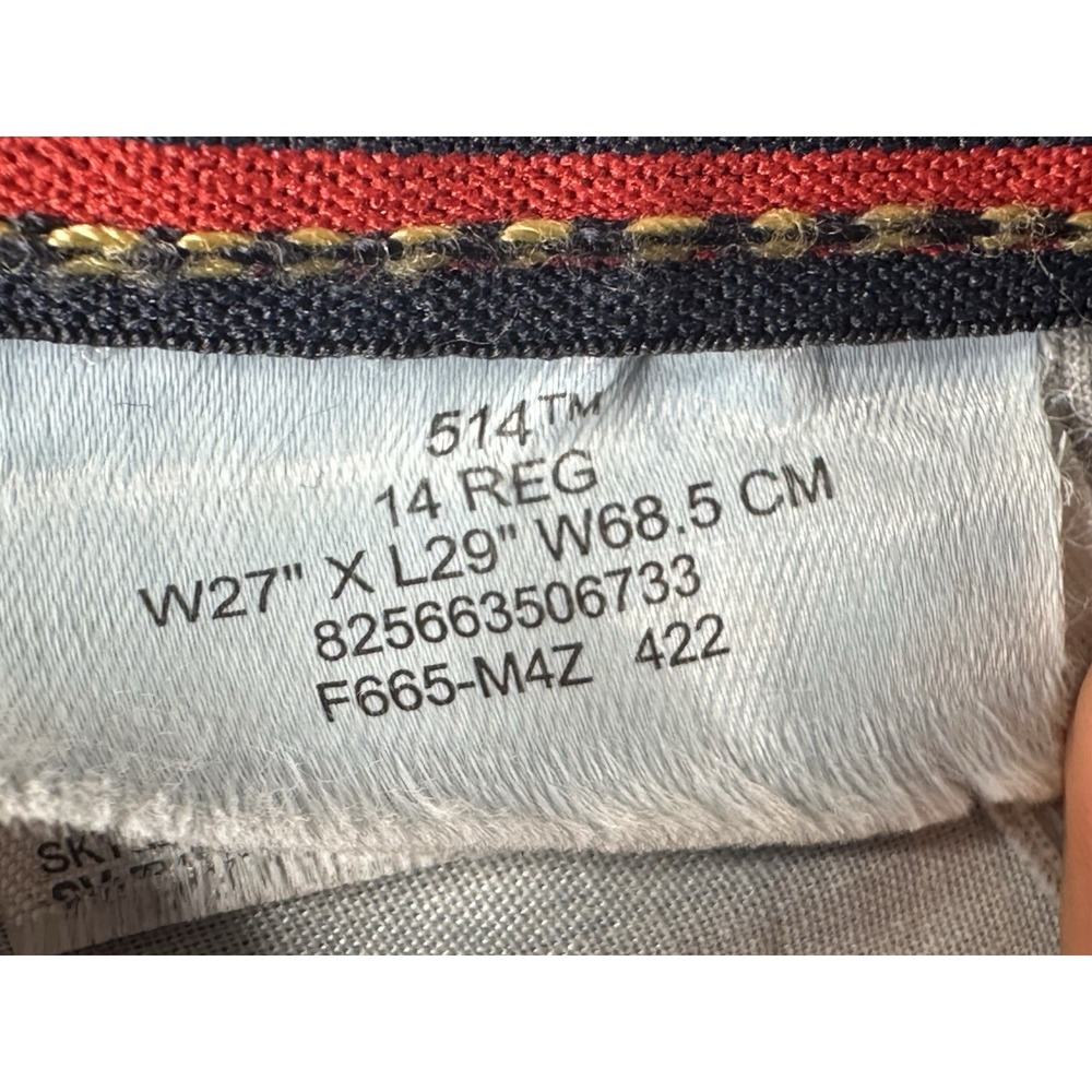 Levi's 514 Vintage Women's‎ Blue Skinny  Mid Rise Jeans Size 14 Regular - Picture 15 of 16
